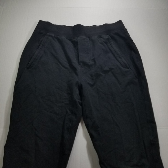 Lululemon Cross Cut Jogger Pants Men Large Black Drawstring Sweatpants - Picture 7 of 10